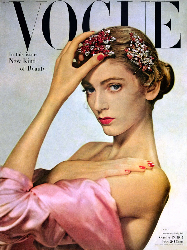 Делль Орефиче на обложке журнала VOGUE в 1947 году